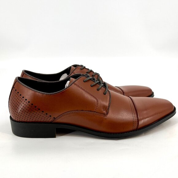 Unlisted by Kenneth Cole Men\'s Lesson Plan Oxfords - Cognac - Size 7M